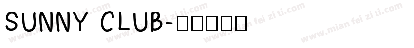 SUNNY CLUB字体转换